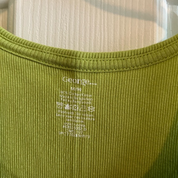 Lime 🍋‍🟩 Green ribbed tank top - Picture 2 of 2